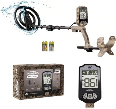 Металодетектор Minelab X-Terra Voyager - професійний, для дорослих, водонепроникний, 4 режими, з навушниками, рюкзаком та лопатою (ліс, зелений)