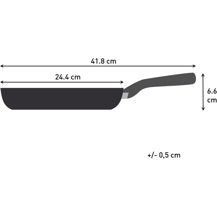 Сковорода Tefal Hard Titanium Essential 24 см, антипригарна, з індикатором нагріву, виготовлена у Франції
