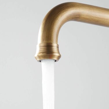 Кухонний змішувач з поворотним виливом 360° з античним покриттям з міді