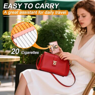 Металеве тютюнотримач вінтажний для жінок та чоловіків, на 18-20 сигарет (100 мм), з дизайном черепа та троянди