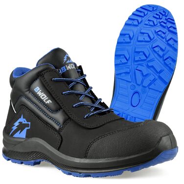 Робочі черевики BWOLF Spire чоловічі S3, водонепроникні, олієстійкі, антиковзкі 4x4 Grip Tech, Ergo підошва, 45 EU, блакитні