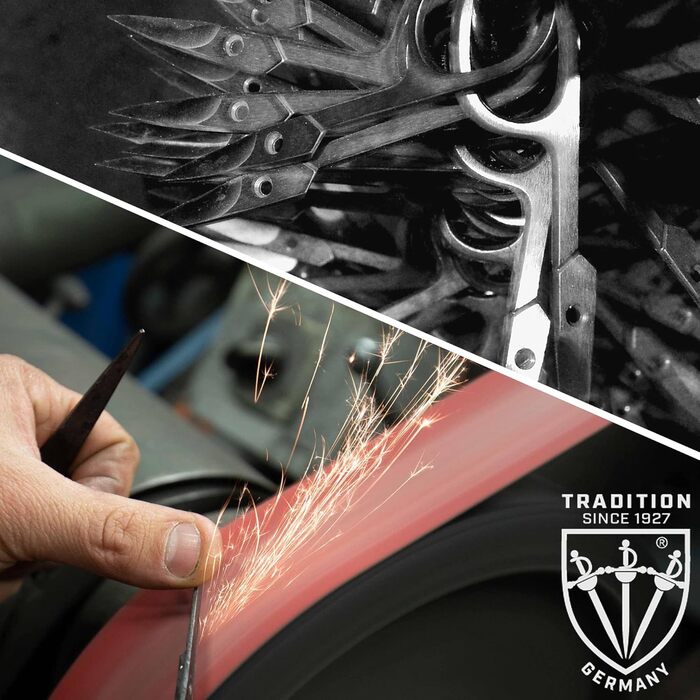 Набір для манікюру DREI SCHWERTER 'Sanremo' - німецька якість | Преміум-набір для манікюру в чорному екошкіряному етикеті | Містить: ножиці для нігтів, ножиці для кутикули, щипчики для нігтів, пінцет, алмазний наперсток та інше! Екошкіра - Чорний