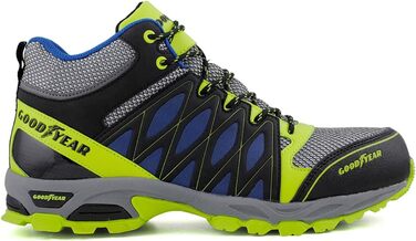 Черевики безпеки Goodyear S1P/SRA/HRO для чоловіків, без металу, композитна підошва, 43 EU, багатоколірні