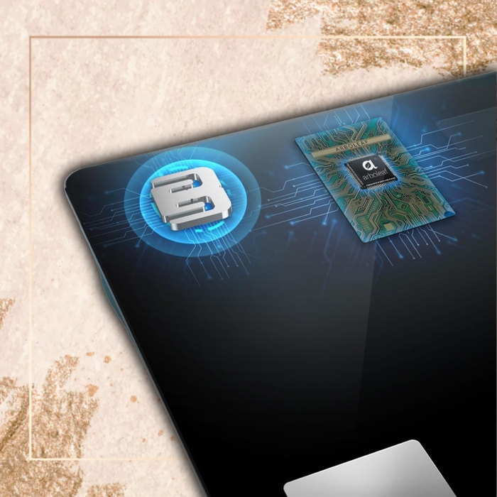 Електронні ваги для ванної DaoLong з вимірюванням BMI, до 226 кг, чорні