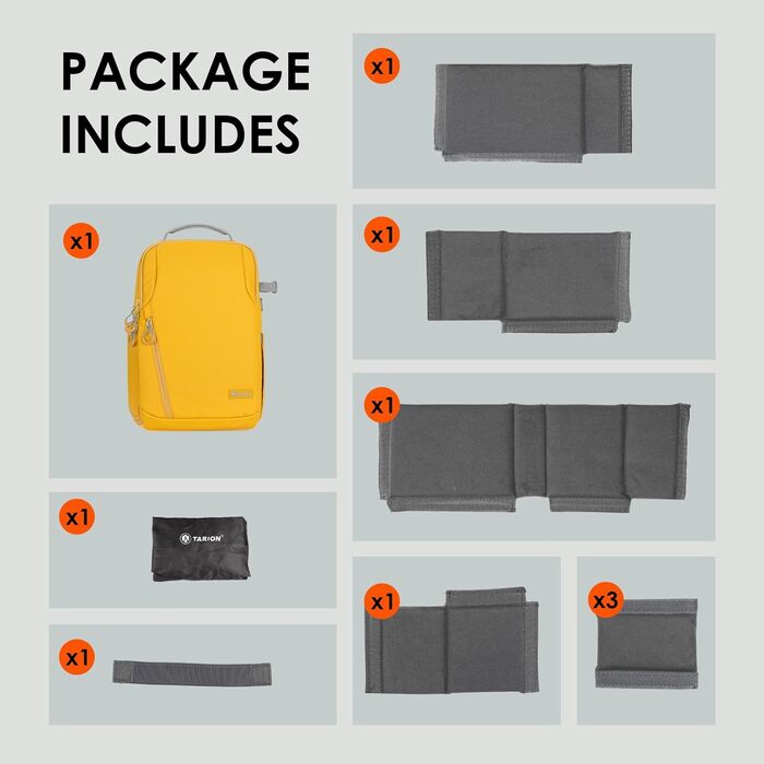 Рюкзак для фотокамери TARION: водонепроникний, з відділенням для ноутбука 14