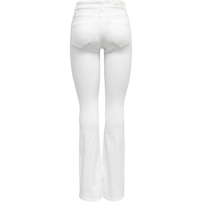 Джинси жіночі кльош ONLBLUSH білі, середньої посадки, розмір M/32L