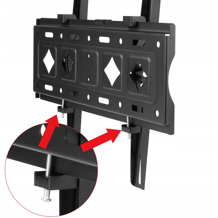 Кронштейн для телевізора 25-80 дюймів, до 80 кг, регульований навіс для ТВ