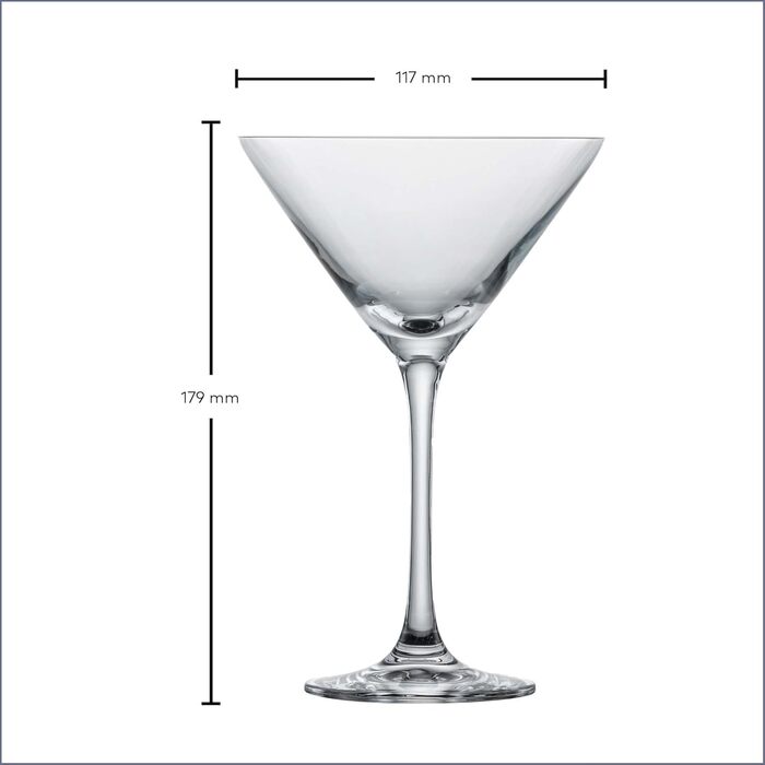 Бокали для Мартіні SCHOTT ZWIESEL Classico, набір 6 шт., кришталь Tritan, Німеччина
