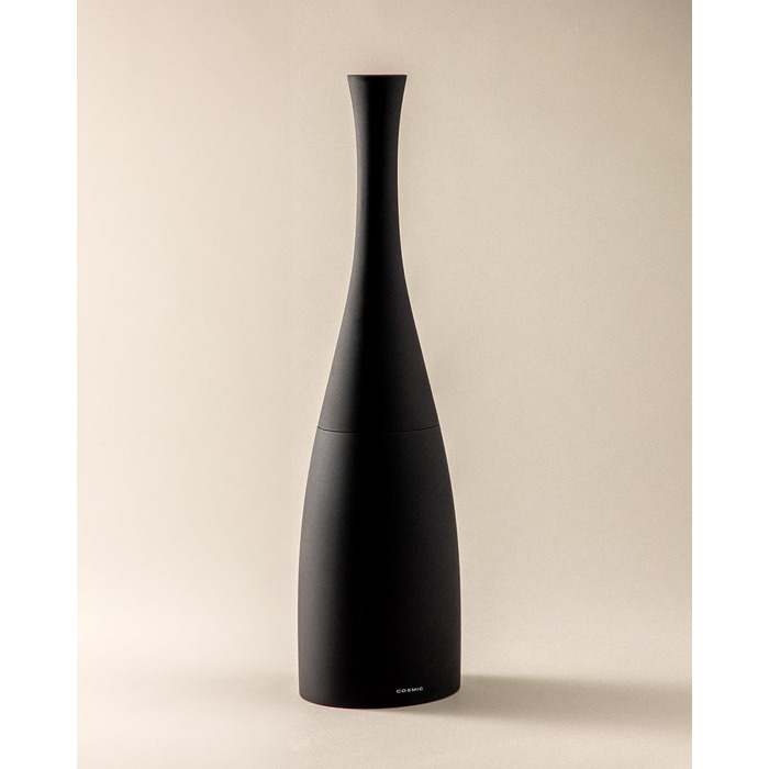 Мінімалістична щітка для унітазу COSMIC SAKU в скандинавському стилі з пластику та смоли. Тримач для щітки для унітазу чорного кольору матового.