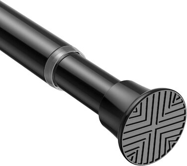 Штанга для карниза без свердління AIZESI 60-120 см, 1 шт. - Дзеркальна, для ванної кімнати, вікна, шафи (Чорний, 80-190см, 1 шт.)