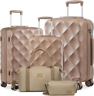 Набір валіз Sea Choice Hardschalen Trolley: 55/65/76 см, TSA замок, 4 колеса, Khaki