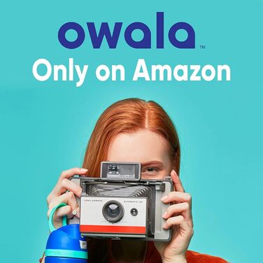Owala FreeSip ізольована пляшка для води з нержавіючої сталі зі соломинкою, спортивна, для подорожей, герметична, BPA-free, 945 мл, Iced Breeze (710 мл)