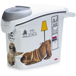 Curver PetLife Контейнер для корму 6 кг / 15 л, сухий корм для собак, 23 x 50 x 36 см