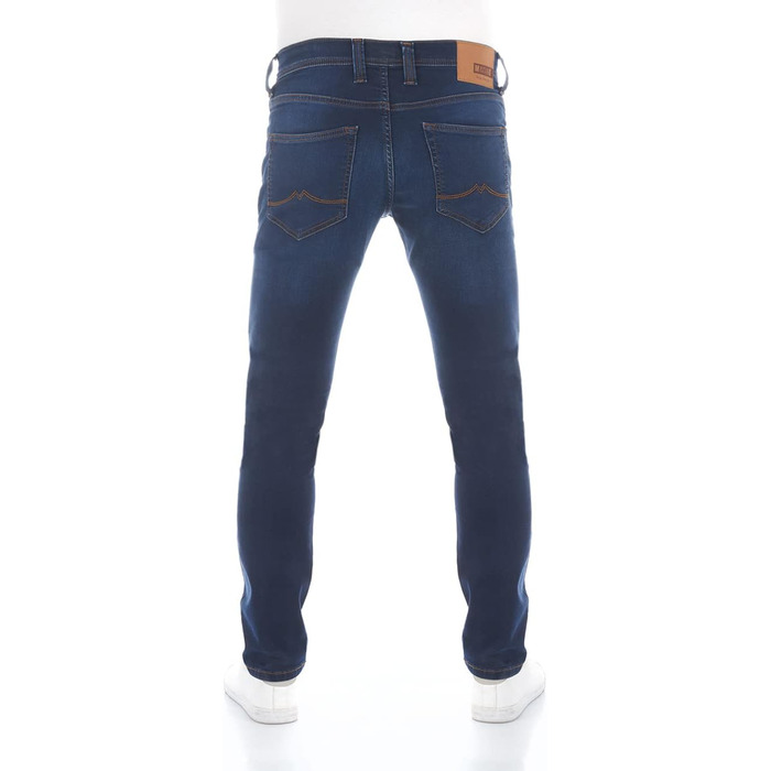 Джинси чоловічі MUSTANG Oregon Slim K - сині, Slim Fit, W28-W40, 33W/34L, середній блакитний денім