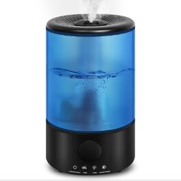 Зволожувач повітря для спальні Top-Fill, 3.2L, 360° Cool Mist, для дитячої кімнати та рослин, ультра-тихий, автоматичне відключення (блакитний)