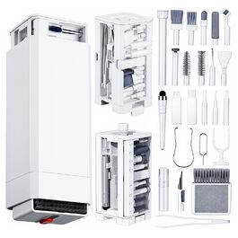 Набір для чищення електронних пристроїв Profi 32 елементи: навушники, ноутбук, клавіатура, монітор, телефон. З міні-інструментами, мікрофіброю та екіпежем