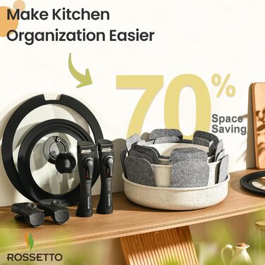 Набір посуду STONE B-23 (23 предмети) з керамічним покриттям, знімні ручки, індукція, сумісний з духовкою, для дому та кемпінгу