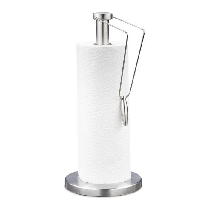 Relaxdays Stainless Steel Standing Kitchen Towel Holder