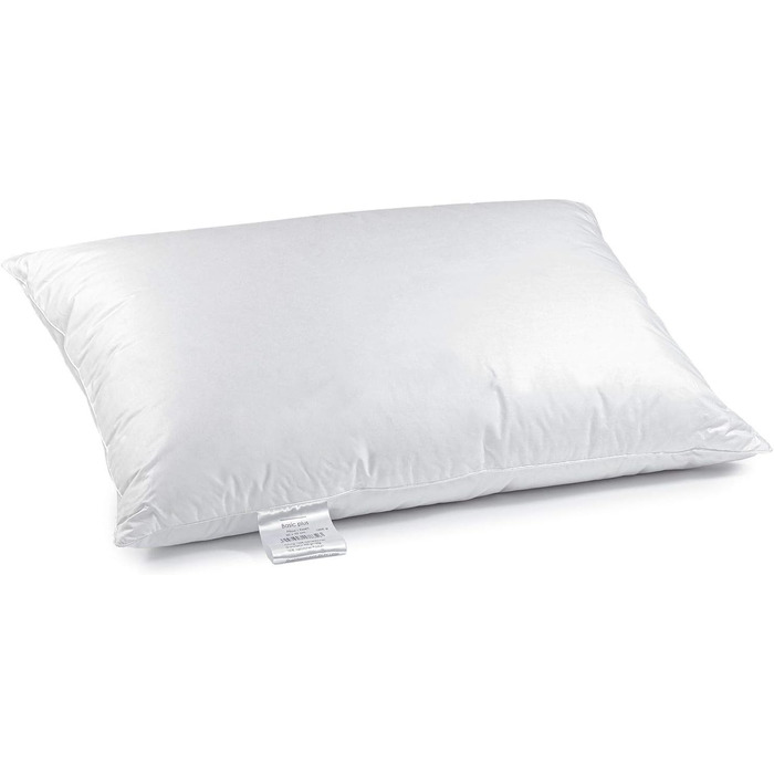 H&F Heimtextilien Premium Quality | Pillow 50x70 cm | 1000 Grams Down, Goose Down | 100% Natural Three-Chamber Pillow | Cover: 100% Cotton | 3-Chamber Down Pillow | Oeko-TEX Certified