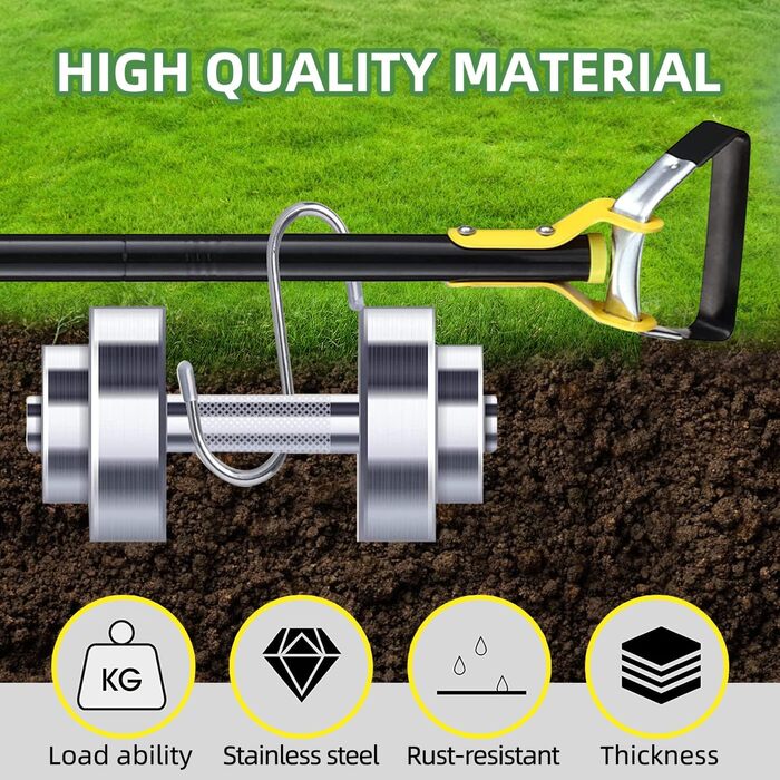 MELVTATA Garden Hoe, Hoe, Gardening Tool, 152cm Stirrup Hoe for Planting Vegetables, Farm Use, Stainless Steel, Hula Hoe – Stirrup Hoe with Adjustable Hoe for Weeding/Loosening Soil