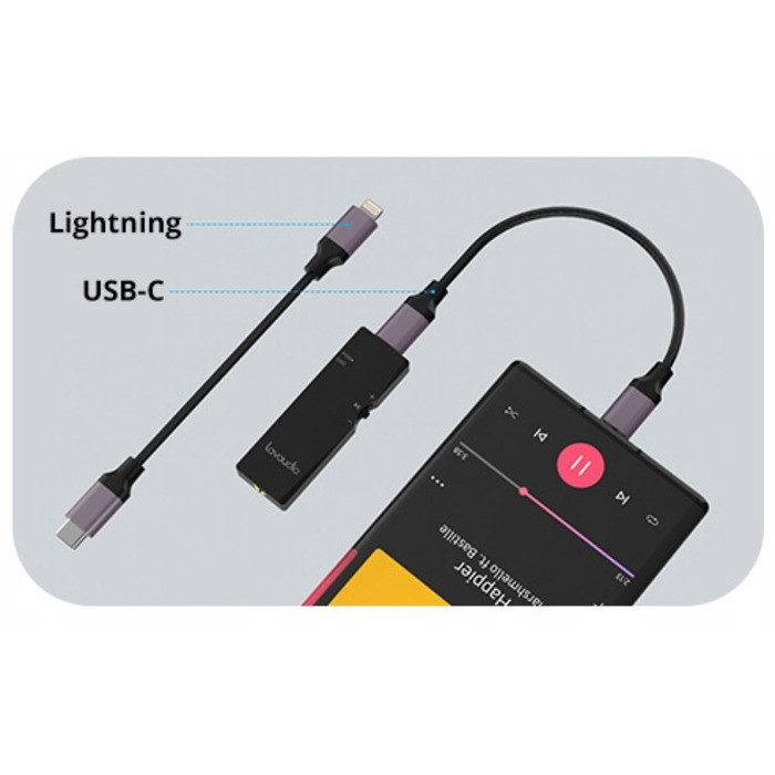 Мобільний підсилювач звуку DS100 USB-C / Lightning