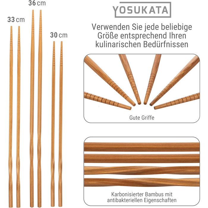 Набір кухонних аксесуарів YOSUKATA: вок, шумовка, лопатка, сплеск, з нержавіючої сталі 43 см (BC SET 5)