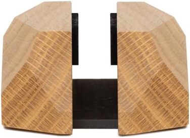 Oakwood Vertical Laptop Stand - Adjustable Wooden Desk Dock for MacBook Pro, MacBook Air, iPad - Handcrafted from Oak Wood