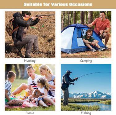 Набір з 2-х складаних туристичних стільців Komfotteu, міцні, до 150 кг, з плечовим ременем, для кемпінгу, полювання та відпочинку на природі