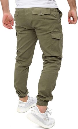 Штани карго чоловічі PITTMAN Darius, бавовняні, колір хакі (глибокий моховий зелений 180312), розмір 38W/36L