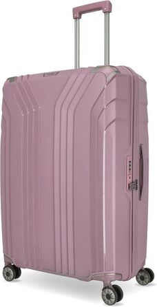 Чемодан Travelite ELVAA Rosé 66 см, 72-77 л з розширювальною блискавкою, TSA-замком та внутрішньою підкладкою з перероблених матеріалів
