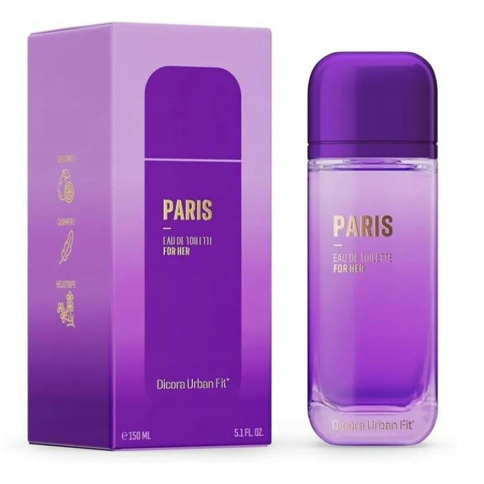 Туалетна вода DICORA Urban Fit PARIS For Her, 150 мл