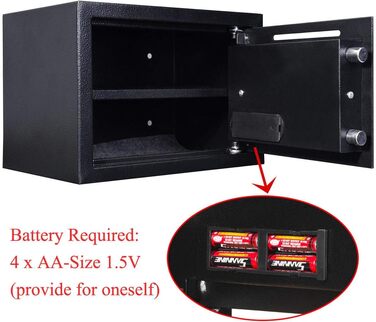 Електронний сейф Klein Tresor: вологостійкий, для зброї, боєприпасів, грошей, ювелірних виробів та документів, 4.6L, сірий