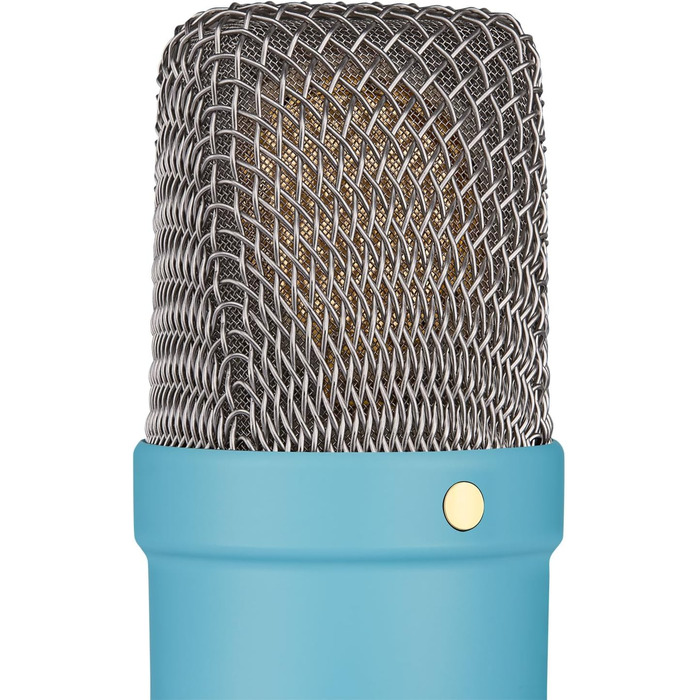 Мікрофон Rode NT1 Signature Black (конденсаторний) + стійка для мікрофона keepdrum (блакитна)