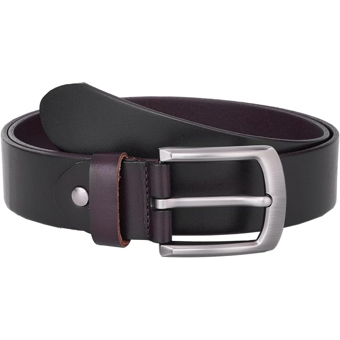 Чоловічий шкіряний ремінь - Jeansgürtel для чоловіків | З подарунковою коробкою | Ширина 38 мм | Колір: коричневий