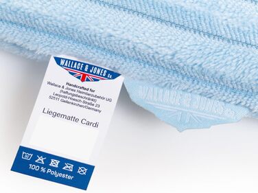 Килимок для собак Wallace & Jone Cardi, 60x45 см, світло-блакитний, для маленьких собак