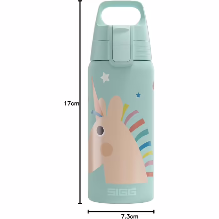 SIGG - Insulated Drinking Bottle Kids - Shield Therm ONE - Suitable for Carbonated Drinks - Leak-Proof & Lightweight - BPA-Free - 0.5L