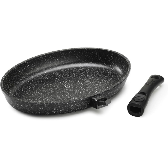 Pradel Excellence сковорода гриль алюмінієва з кришкою 28x28 см, антипригарне покриття, знімний ручка, для всіх плит