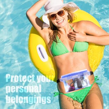 Накидка для шиї ECHTPower WPD-wasserdicht - водонепроникна, унісекс, блакитна та прозора