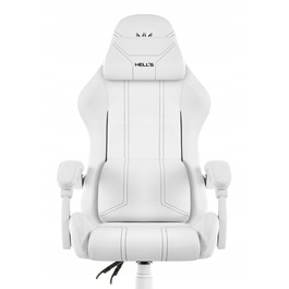 Ігрове крісло HELL'S CHAIR HC-1014 WHITE, біле, екошкіра