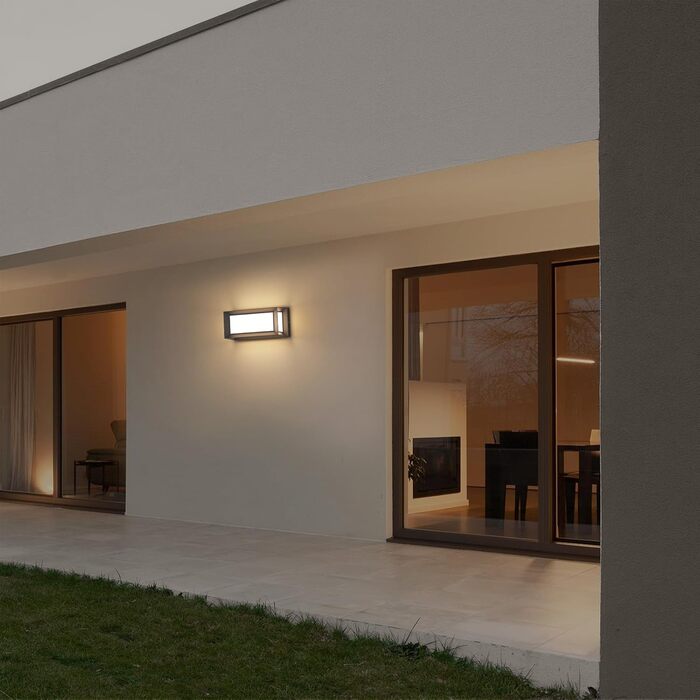 Зовнішнє настінне світило Klighten, IP65, 60W, 3000K, Антрацит
