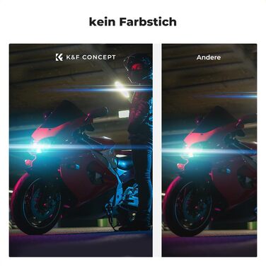 Фільтр K&F CONCEPT Blue Streak Anamorpher 58mm - Ефект синіх смуг, Nano-Klear