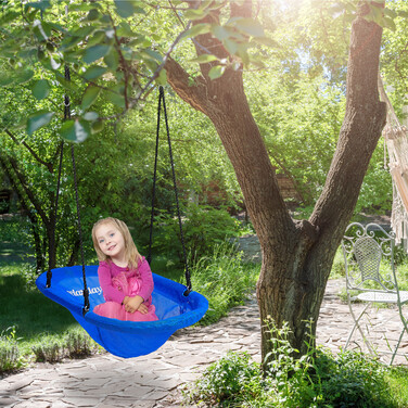 Relaxdays Nest Swing Blue