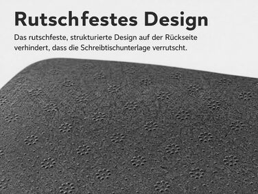 Килимок для столу з фетру 120x60 см, великий підкладник під мишу та клавіатуру, протиковзкий Desk Mat для ноутбука, темно-сірий