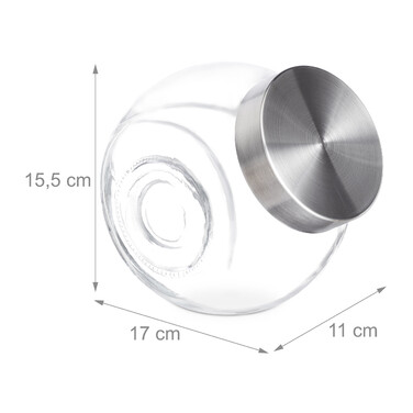 Relaxdays Bubble Glasses, Set of 4, 1.5L