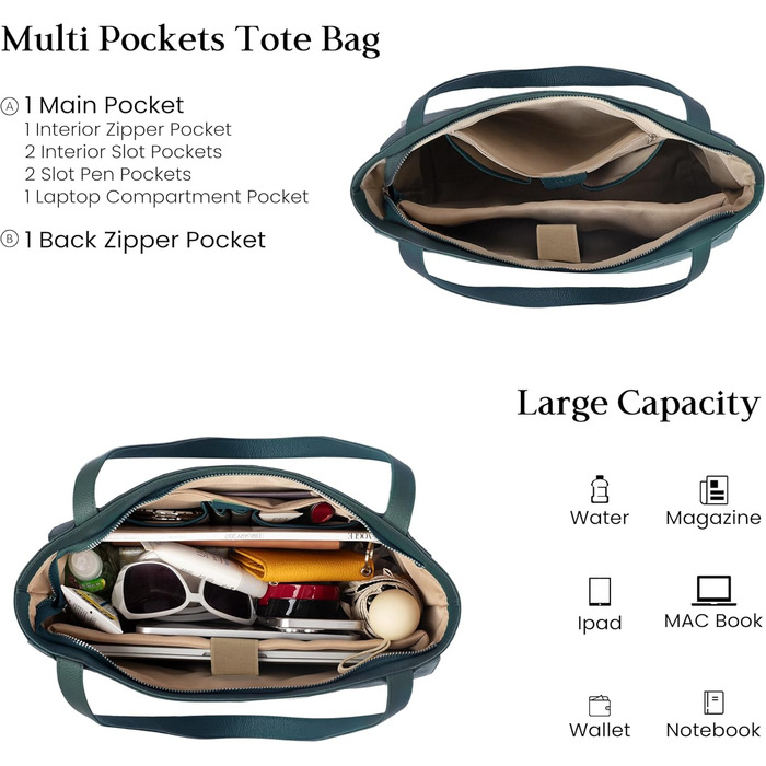 Сумка жіноча шкіряна befen Shopper для ноутбука 14