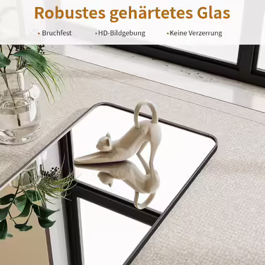 Koonmi Rounded Corner Full-Length Standing Mirror