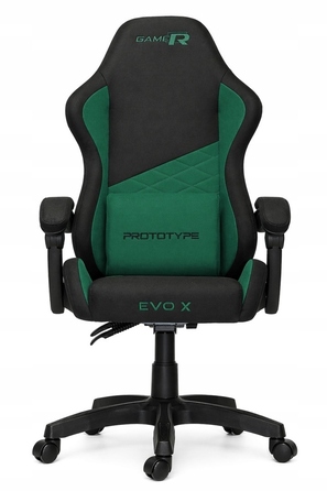 Ігрове крісло Prototype EVO, тканина, чорне