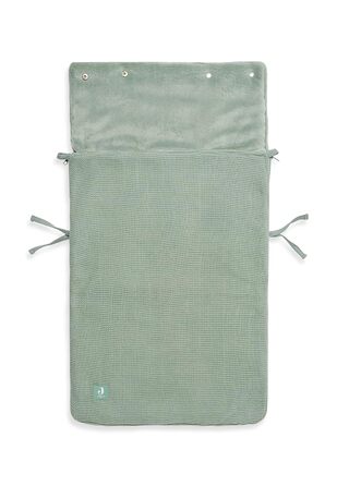 Дитячий конверт Jollein Basic Knit Forest Green для автокрісла та коляски, трикотажний, флісовий, універсальний, зелений