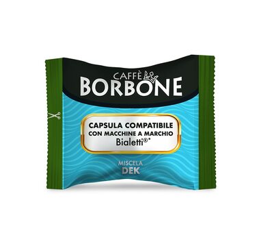 Кава в капсулах Caffè Borbone Rote Mischung (декафеїнація), сумісна з кавомашинами Bialetti, 100 шт