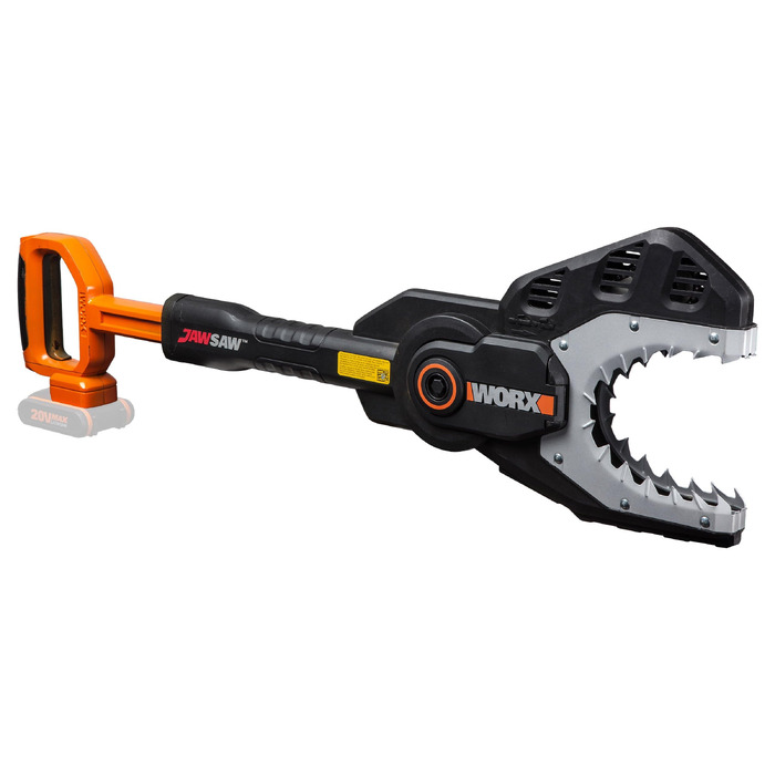 Акумуляторна гілкоріз Worx Jawsaw WG329E.9 20V з захисною закритими ланцюгом та сталевими зубами (без АКБ та зарядного пристрою)